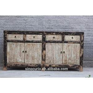 Asian Antique Sideboard Home Furniture Buffets Wooden Chest Solid Reclaimed Wood Buffet