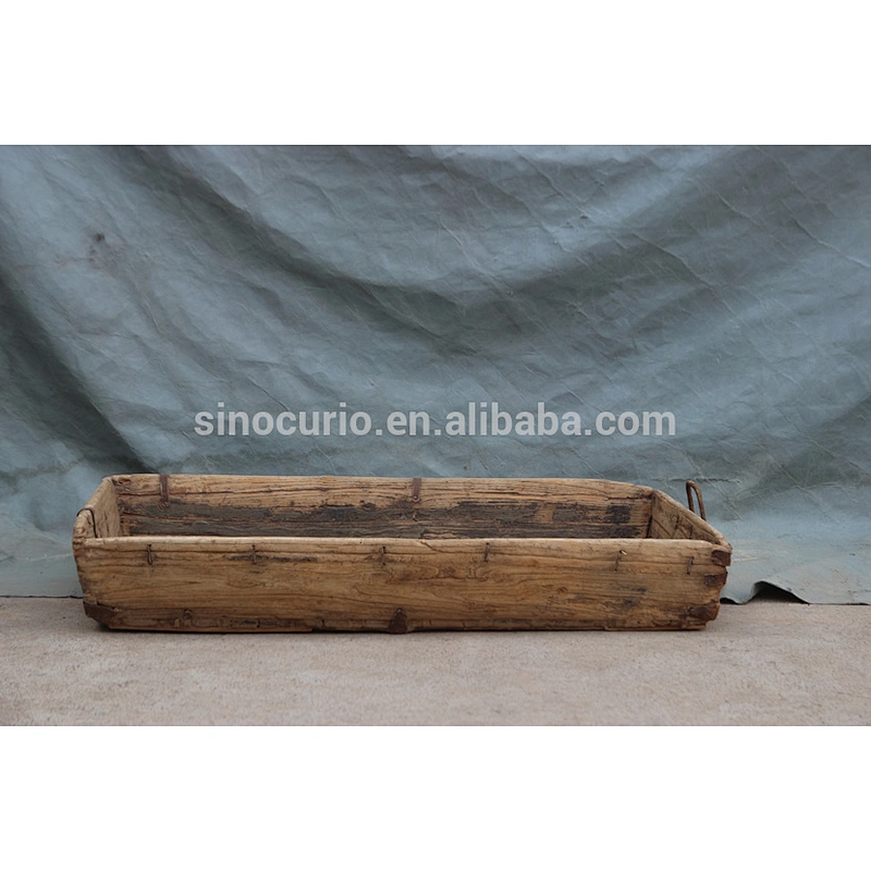 Chinese antique horse manger wood tray used recycled wood for home accessory