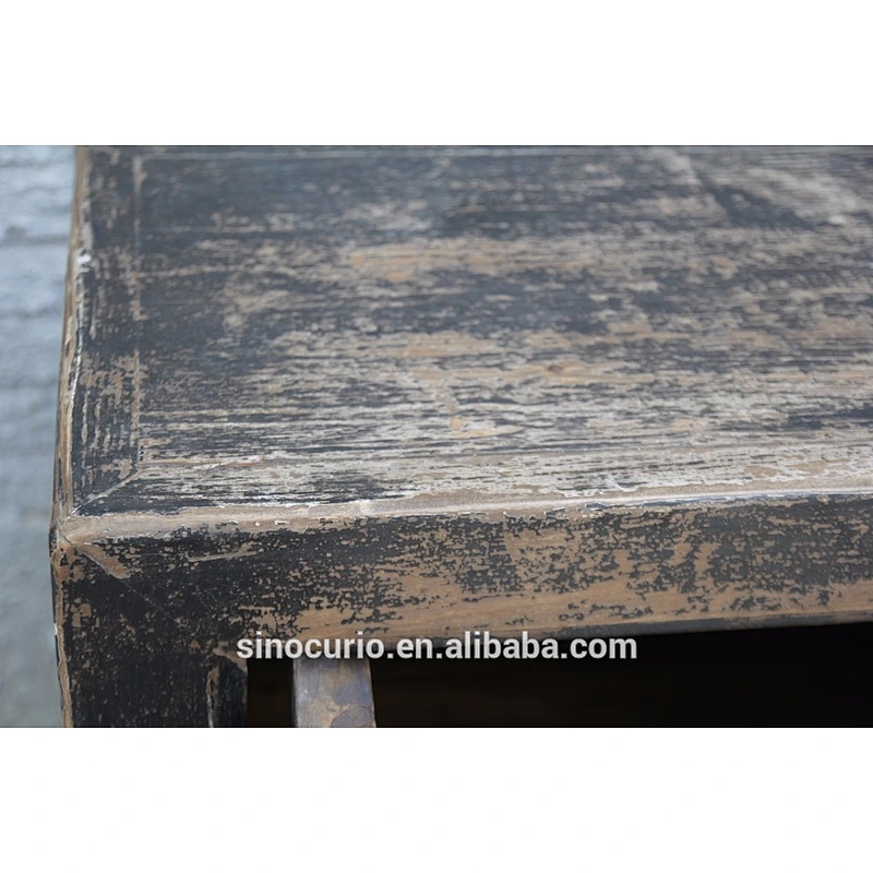 Chinese Antique Reclaimed Salvaged Wood Buffet With 4 Doors
