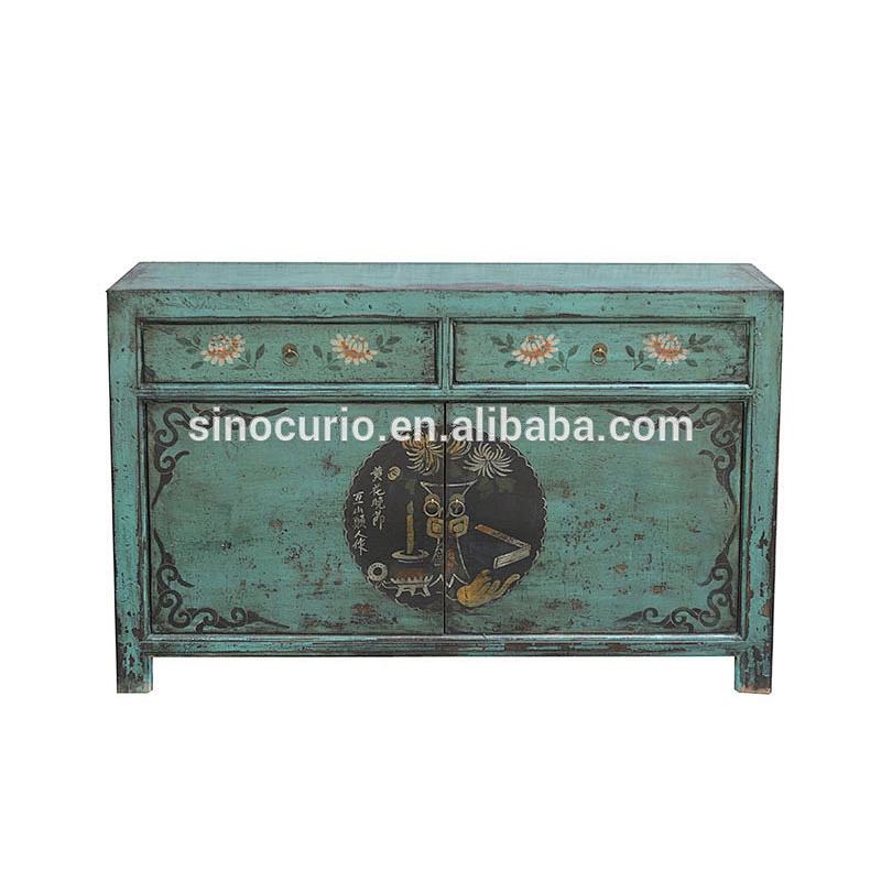 shoe cabinet antique Chinese reproduction wholesale furniture hand painted