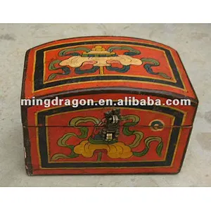 Chinese antique tibet decorative storage box