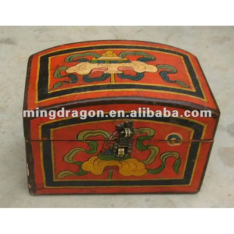 Chinese antique tibet decorative storage box