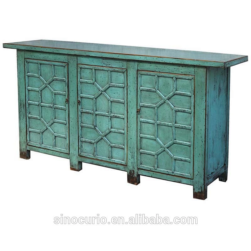 chinese antique oriental solid wood buffet antique living room furniture