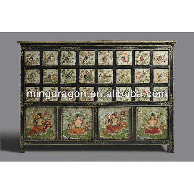 Tibetan antique medicine Cabinet, Chinese antique furniture