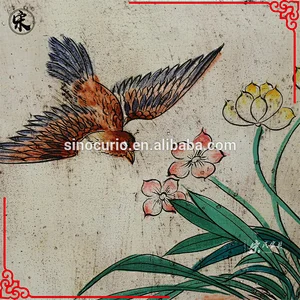 Chinese reproduction recycle wood hand painted furniture cabinet