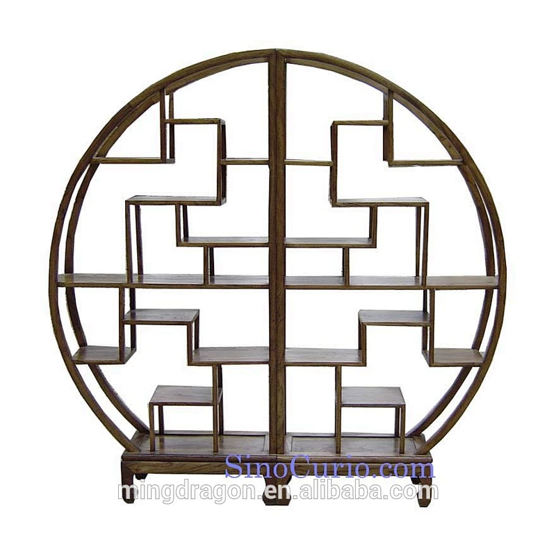 Chinese antique recyled wood bookshelf