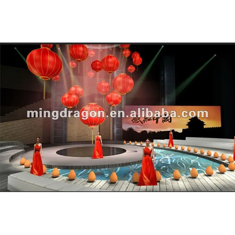 Chinese style red lantern,hotel club teahouse droplight