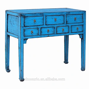 chinese antique solid wood restaurant dining table console tables