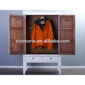 antique reproduction Chinese solid wood wedding cabinet