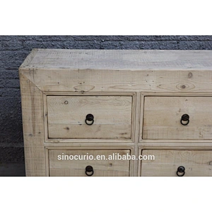 Chinese Dining Room recycle wood sideboard DongBei kitchen Cabinet Chinese natural buffet