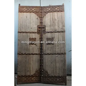 Chinese antique exterior solid recycle wood door