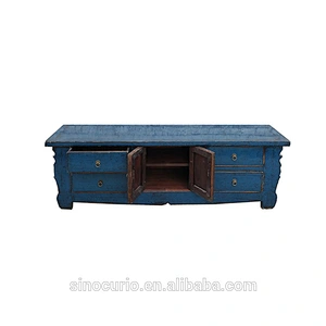 Chinese antique classic reproduction used lacquered tv cabinet stand furniture
