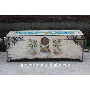 Antique recycle wood rustic storage cabinet Chest
