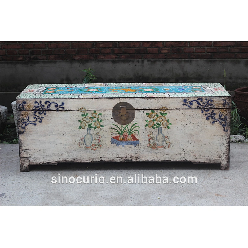 Antique recycle wood rustic storage cabinet Chest