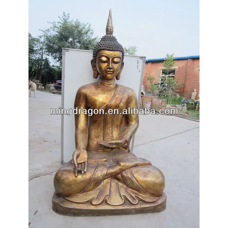 gold plated buddha statue