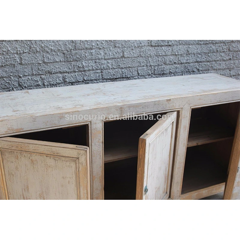 Antique chinese hand painted furniture shabby chic Gansu cabinet