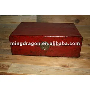 chinese antique furniture -- small red box