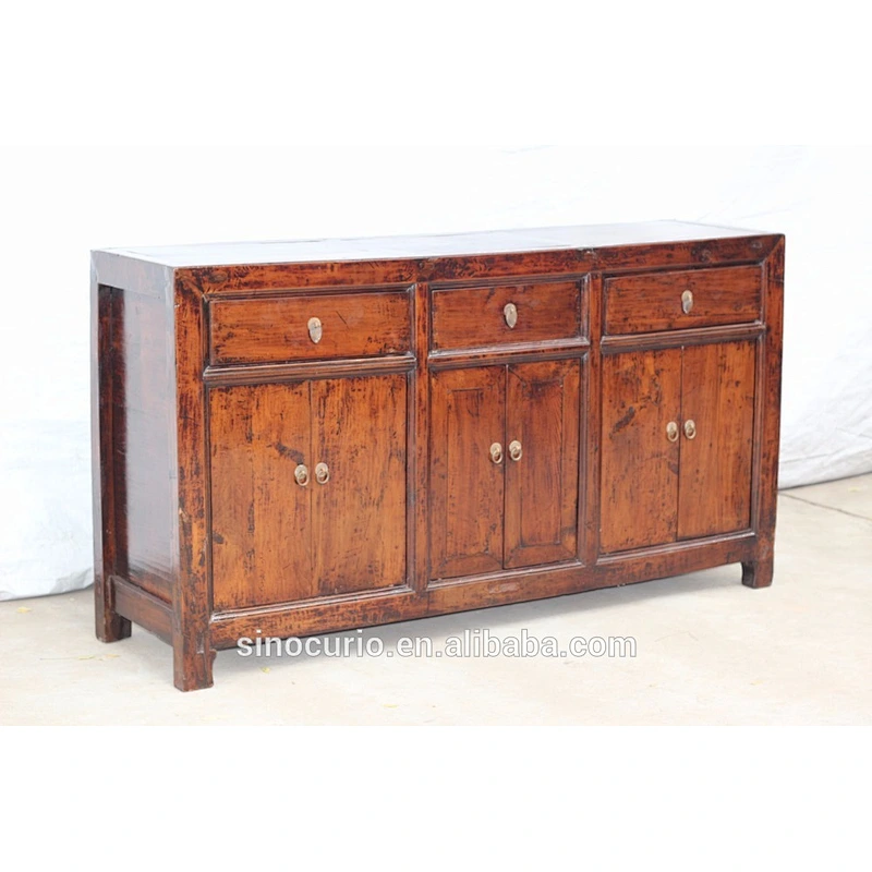 chinese antique vintage walnut wood cabinet furniture