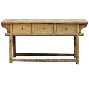 Chinese antique Dongbei rustic recycle wood natural tables