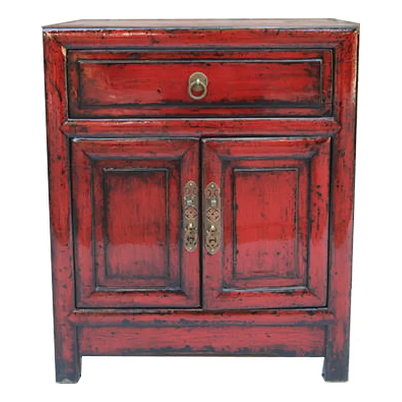 New design chinese bedside cabinet, Chinese antique wedding bedroom furniture