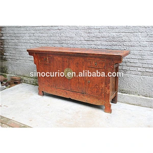 antique beijing furniture hand paint drawing cabinet
