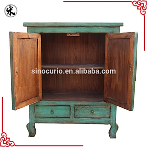 vintage reproduction reclaimed lacquer wooden furniture living room cabinet
