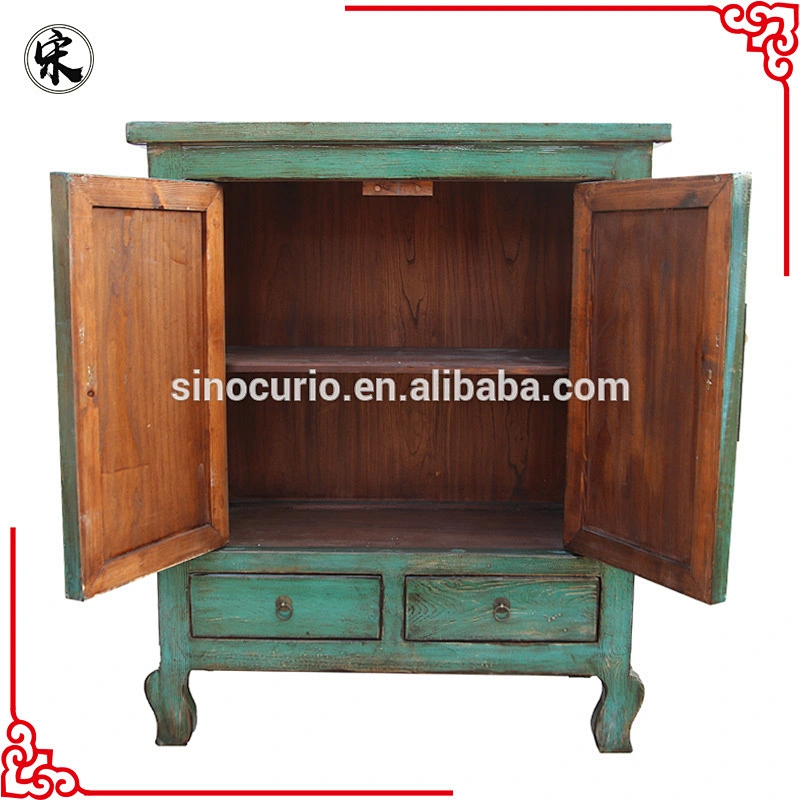 vintage reproduction reclaimed lacquer wooden furniture living room cabinet