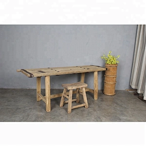 Oriental Chinese solid wood recycled dining tables