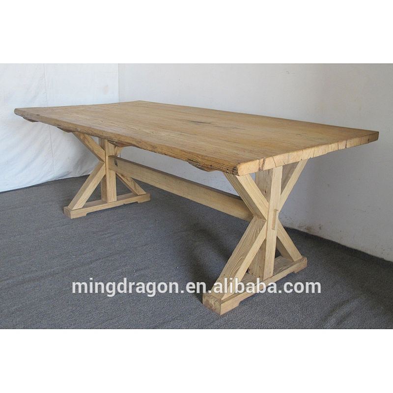 Chinese Antique furniture recycle wood natural dining table