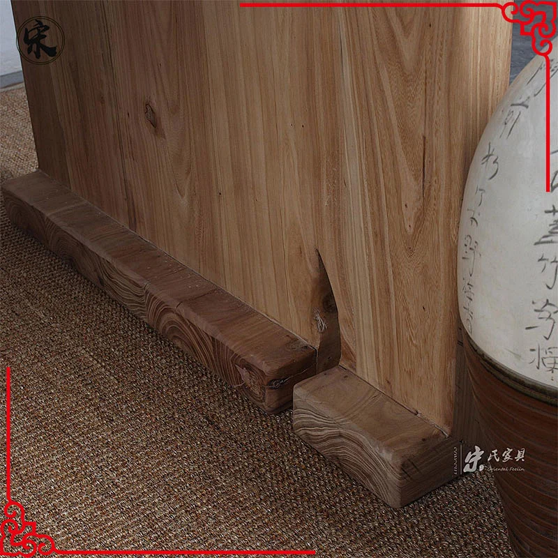 Chinese antique style recycle solid natural wooden office furniture computer desk
