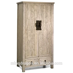 Chinese antique reproduction distressed hotel wardrobe