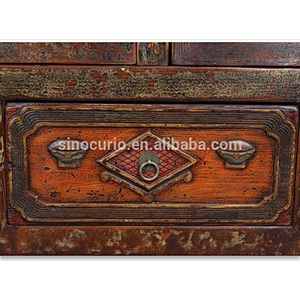 Chinese Antique Furniture Wooden Wedding Cabinet Wardrobe