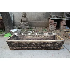 Chinese Antique Funiture Garden Outdoor Wooden Trough