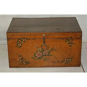 Reproduction vintage chinese classical antique solid wood painting box