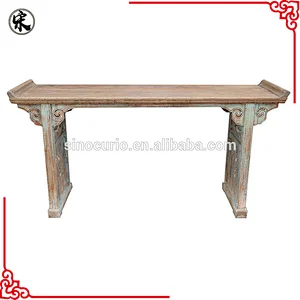 Chinese antique altar table reproduction hand carved console table rustic furniture
