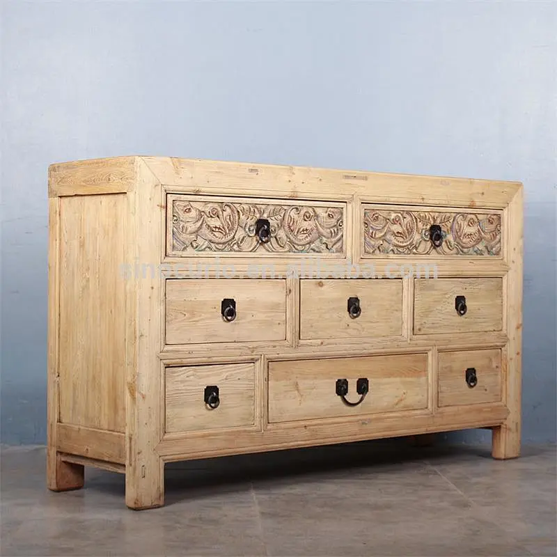 wholesale furniture china Chinese antique furniture cabinet living room with reclaimed wood