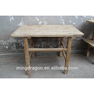 Chinese Antique Recycle Wood Natural Console Table