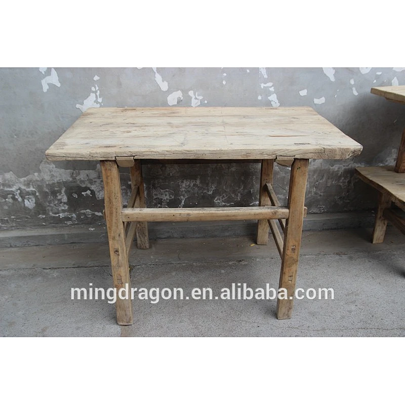 Chinese Antique Recycle Wood Natural Console Table