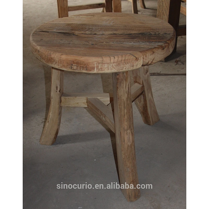 Chinese antique stool bar stool reclaimed wood chinese stool
