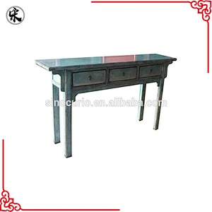 Chinese vintage reproduction solid wood furniture-hall console table