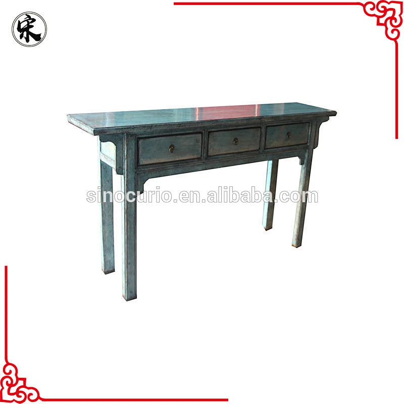 Chinese vintage reproduction solid wood furniture-hall console table