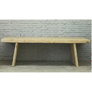 Chinese recycle antique vintage reclaimed solid wood natural dining table