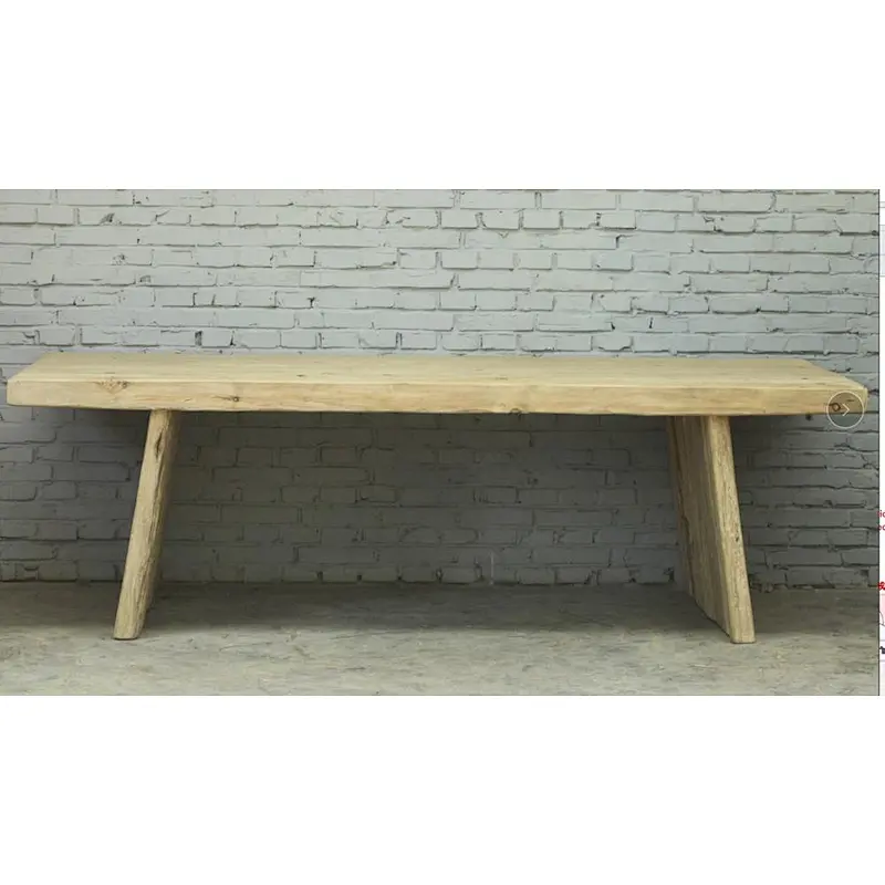 Chinese recycle antique vintage reclaimed solid wood natural dining table