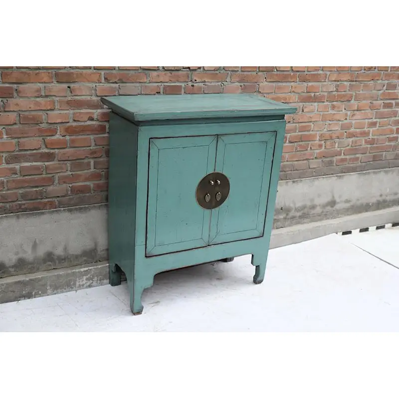 Chinese antique hand painted furniture classic bedroom nightstand