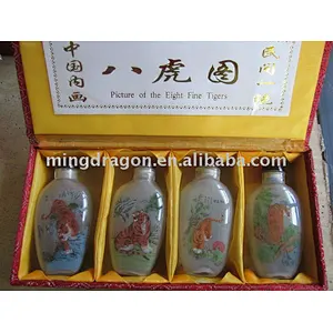 Chinese Old Glass Painting Snuff Bottle