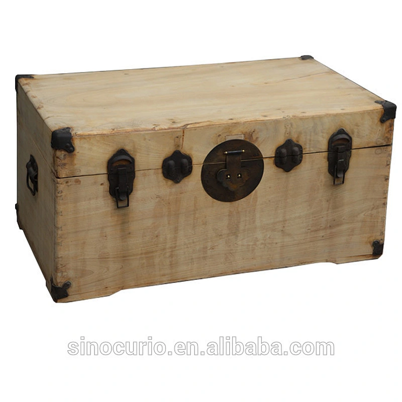 Antique Asian style retro storage cabinet solid wood natural storage trunks