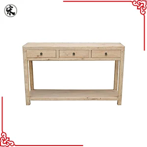 wholesale antique reproduction reclaimed wood console table in Beijing
