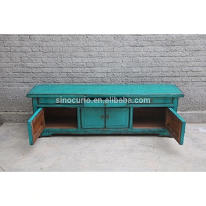 Antique wholesale furniture china classied painted tv stand & cabinet
