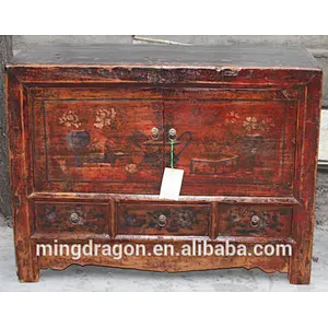 Chinese classical antique hand painting cabinet