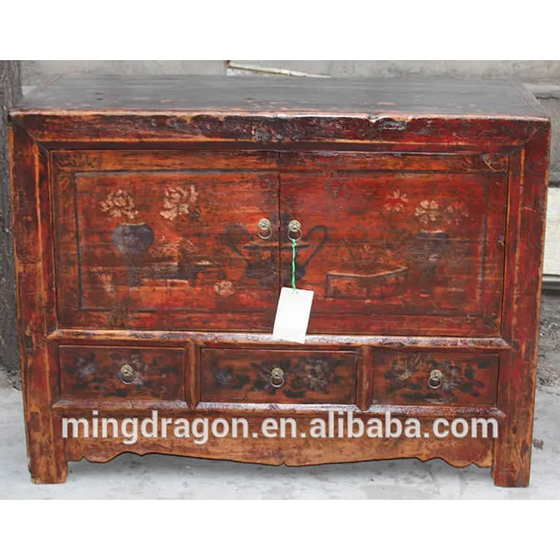 Chinese classical antique hand painting cabinet